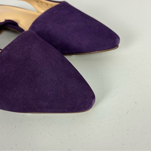 Franco Sarto Savanne Upper Leather Slingback Pointed Toe Shoes Size 8 - Picture 2 of 8